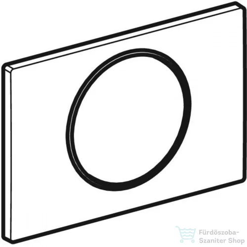 Geberit SIGMA 10 nyomólap, fényes fehér / fényes króm 115.758.KJ.5
