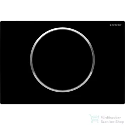   Geberit SIGMA 10 nyomólap, fényes fekete / fényes króm 115.758.KM.5