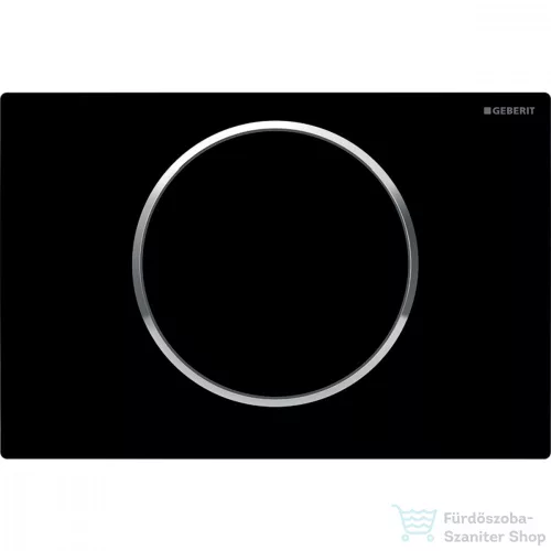 Geberit SIGMA 10 nyomólap, fényes fekete / fényes króm 115.758.KM.5