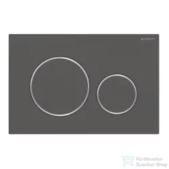   Geberit SIGMA 20 nyomólap, matt fekete / fényes króm 115.882.14.1