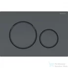 Geberit SIGMA 20 nyomólap, tisztítást könnyítő bevonattal, matt fekete / fényes fekete 115.882.16.1