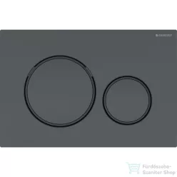  Geberit SIGMA 20 nyomólap, tisztítást könnyítő bevonattal, matt fekete / fényes fekete 115.882.16.1