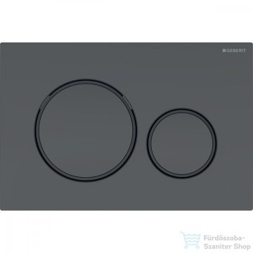  Geberit SIGMA 20 nyomólap, tisztítást könnyítő bevonattal, matt fekete / fényes fekete 115.882.16.1