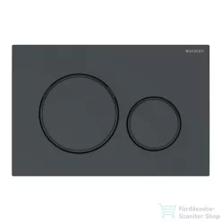   Geberit SIGMA 20 nyomólap, tisztítást könnyítő bevonattal, fénnyes fekete / matt fekete 115.882.DW.1