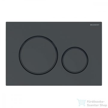   Geberit SIGMA 20 nyomólap, tisztítást könnyítő bevonattal, fénnyes fekete / matt fekete 115.882.DW.1