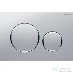   Geberit SIGMA 20 nyomólap, tisztítást könnyítő bevonattal, matt króm / fényes króm 115.882.JQ.1