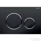 Geberit SIGMA 20 nyomólap, fényes fekete / fényes króm 115.882.KM.1