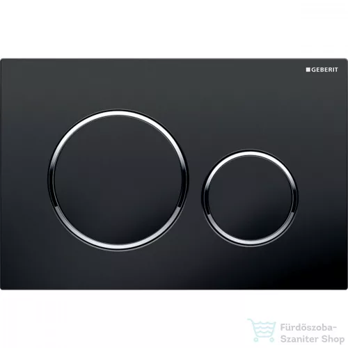 Geberit SIGMA 20 nyomólap, fényes fekete / fényes króm 115.882.KM.1