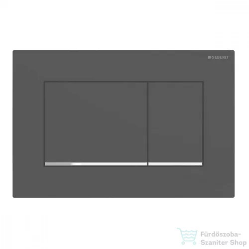 Geberit SIGMA 30 nyomólap, matt fekete / fényes króm 115.883.14.1