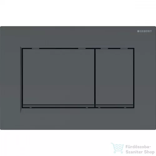 Geberit SIGMA 30 nyomólap, tisztítást könnyítő bevonattal, matt fekete / fényes fekete 115.883.16.1
