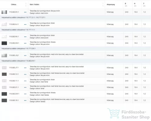 Geberit SIGMA 30 nyomólap, fényes fekete / matt fekete 115.883.DW.1