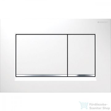   Geberit SIGMA 30 nyomólap, fényes fehér / fényes króm 115.883.KJ.1