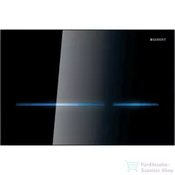   Geberit SIGMA 80 érintésmentes nyomólap, elektromos működtetéssel, 8cm-es tartályhoz, fényes fekete (üveg) 116.092.SG.6