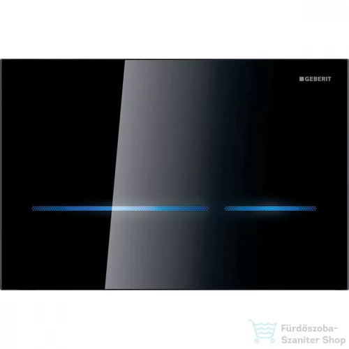 Geberit SIGMA 80 érintésmentes nyomólap, elektromos működtetéssel, 8cm-es tartályhoz, fényes fekete (üveg) 116.092.SG.6