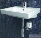 Geberit 186 álló automata mosdócsaptelep generátorral, külső keverőszeleppel 116.366.21.1