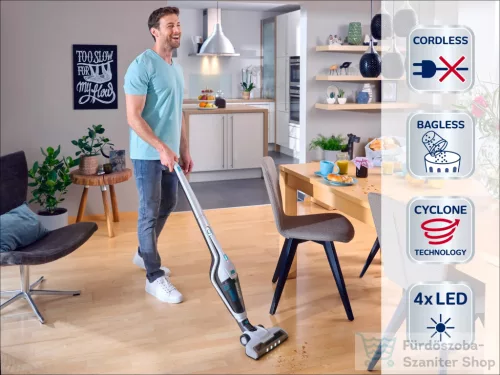 Leifheit Rotaro PowerVac 2 in 1 16V akkumulátoros porszívó, 11927