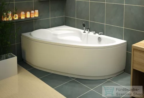 M-Acryl Daria 140x95 cm-es aszimmetrikus kád, balos 12011