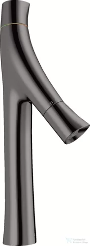 Hansgrohe AXOR STARCK Organic kétkaros mosdó csaptelep nem zárható leeresztővel,polírozott fekete króm 12012330