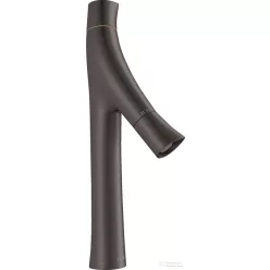   Hansgrohe AXOR STARCK Organic kétkaros mosdó csaptelep nem zárható leeresztővel,szálcsiszolt fekete króm 12012340