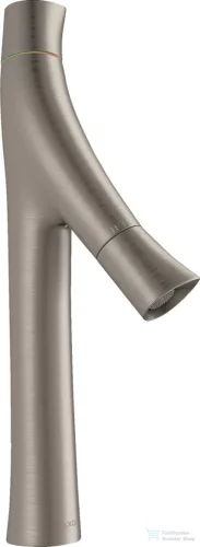 Hansgrohe AXOR STARCK Organic kétkaros mosdó csaptelep nem zárható leeresztővel,rozsdamentes acél hatású 12012800