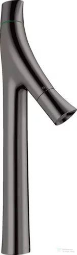 Hansgrohe AXOR Starck Organic 240 magasított mosdó csaptelep nem zárható leeresztővel,polírozott fekete króm 12013330