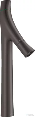 Hansgrohe AXOR Starck Organic 240 magasított mosdó csaptelep nem zárható leeresztővel,szálcsiszolt fekete króm 12013340