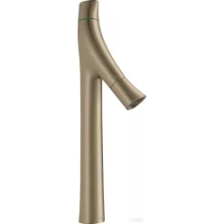   Hansgrohe AXOR Starck Organic 240 kétkaros magasított mosdó csaptelep nem zárható leeresztővel,szálcsiszolt nikkel 12013820