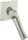 Hansgrohe AXOR Starck Organic falsík alatti kétkaros mosdó csaptelep 18,7 cm-es kifolyóval,rozsdamentes acél hatású 12015800
