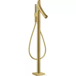   Hansgrohe AXOR Starck Organic termosztátos szabadon álló kádtöltő csaptelep,szálcsiszolt arany hatású 12016250