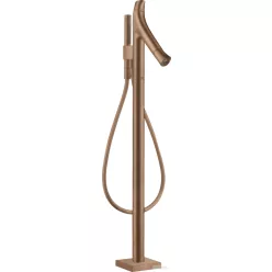   Hansgrohe AXOR Starck Organic termosztátos szabadon álló kádtöltő csaptelep,szálcsiszolt vörös arany hatású 12016310
