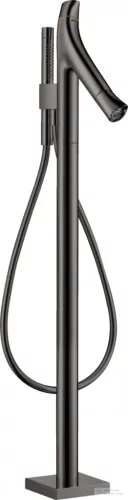 Hansgrohe AXOR Starck Organic termosztátos szabadon álló kádtöltő csaptelep,polírozott fekete króm 12016330