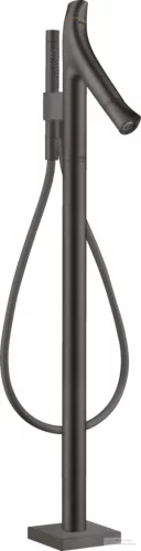 Hansgrohe AXOR Starck Organic termosztátos szabadon álló kádtöltő csaptelep,szálcsiszolt fekete króm 12016340