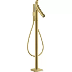   Hansgrohe AXOR Starck Organic termosztátos szabadon álló kádtöltő csaptelep,szálcsiszolt sárgaréz hatású 12016950