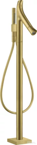 Hansgrohe AXOR Starck Organic termosztátos szabadon álló kádtöltő csaptelep,szálcsiszolt sárgaréz hatású 12016950