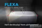 M-Acryl Flexa 189x81 vágható egyenes akril kád 12020