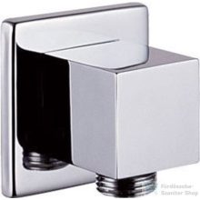   Sapho Szögletes fali csatlakozó, zuhanyhoz, (6x6 cm), króm 1205-02