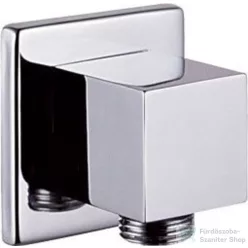   Sapho Szögletes fali csatlakozó, zuhanyhoz, (6x6 cm), króm 1205-02