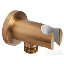   Sapho fix kézizuhany tartó, gégecső csatlakozóval, matt réz 1205-09PG