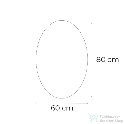 Leziter Ria 60 tükör led világítással 60x80 cm 1206-6080
