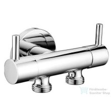   Sapho Bidé zuhany 2 szeleppel, bekötés a WC tartályhoz, 115cm gécső, tartóval, króm 1209-04-B