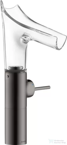 Hansgrohe AXOR STARCK V magasított mosdó csaptelep nem zárható leeresztővel, polírozott fekete króm 12114330