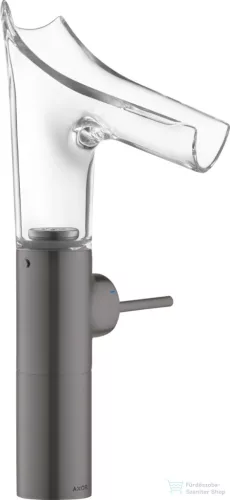 Hansgrohe AXOR STARCK V magasított mosdó csaptelep nem zárható leeresztővel, szálcsiszolt fekete króm 12114340