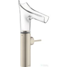   Hansgrohe AXOR STARCK V magasított mosdó csaptelep nem zárható leeresztővel, szálcsiszolt nikkel 12114820