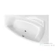 M-Acryl Claudia 160x105 cm-es aszimmetrikus kád, jobbos 12397