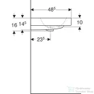 Geberit iCON 120x48,5 cm-es dupla mosdó,fehér 124120000