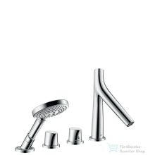   Hansgrohe Axor Starck Organic 4-lyukú peremre szerelhető termosztátos kádcsaptelep színkészlet, króm 12425000