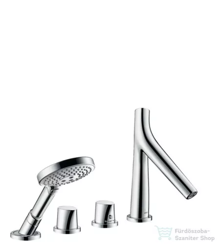Hansgrohe Axor Starck Organic 4-lyukú peremre szerelhető termosztátos kádcsaptelep színkészlet, króm 12425000