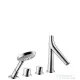 Hansgrohe Axor Starck Organic 4-lyukú peremre szerelhető termosztátos kádcsaptelep színkészlet, króm 12425000