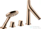Hansgrohe Axor Starck Organic 4 üléses peremre szerelhető termosztátos kádtöltő csaptelep,polírozott vörös arany hatású 12425300