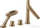 Hansgrohe AXOR Starck Organic 4 üléses,termosztátos kádtöltő csaptelep,szálcsiszolt bronz 12426140
